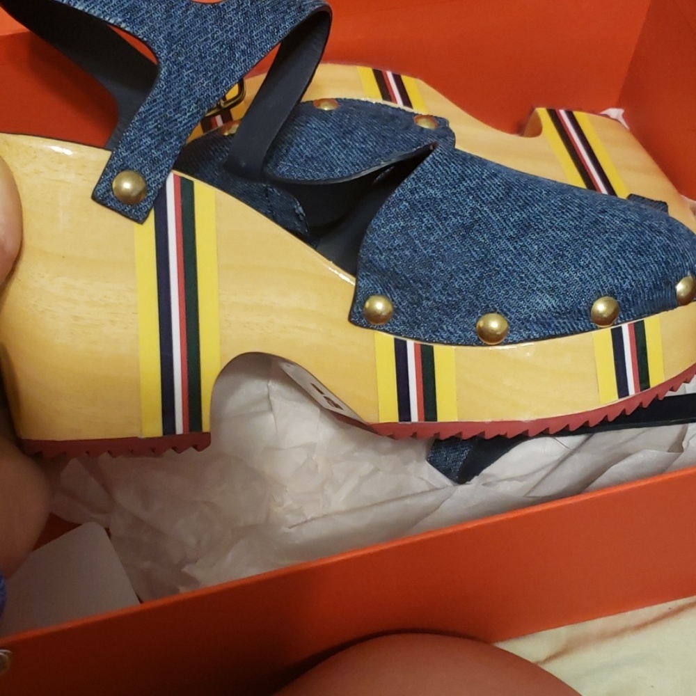 Tommy hilfiger collection denim clogs
